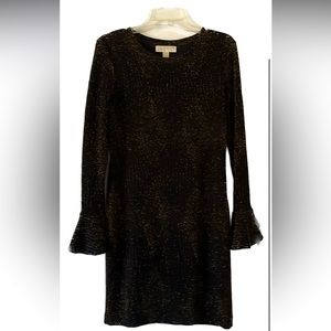 MK beautiful gold on black glittery dress
